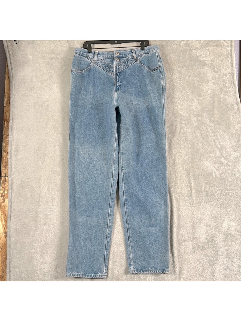 Vintage Rockies Rocky Mountain western high-rise bareback tapered jeans sz 19/20
